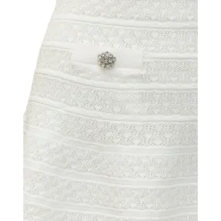 Pointelle Knit Mini Skirt