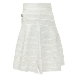 Pointelle Knit Mini Skirt