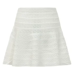 Pointelle Knit Mini Skirt