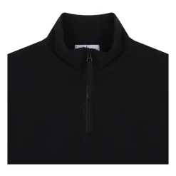 Polo e Felpa Nere con Half-Zip