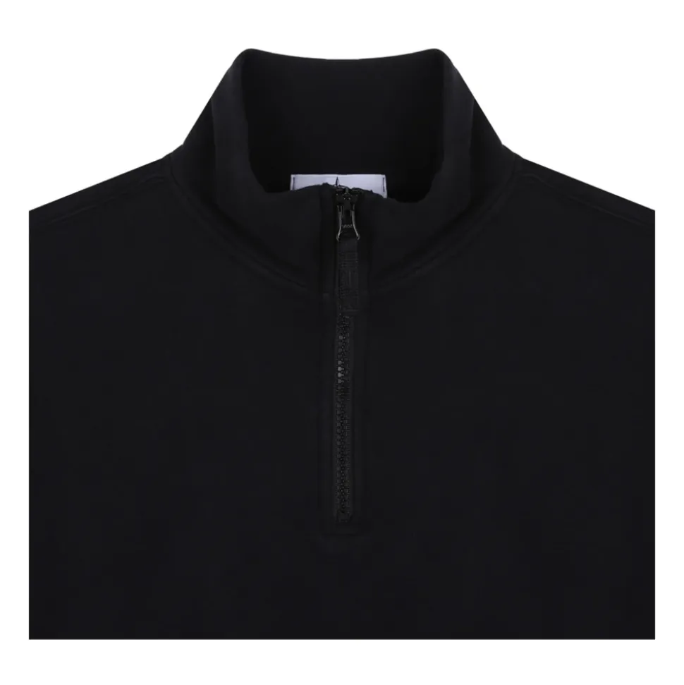 Polo e Felpa Nere con Half-Zip