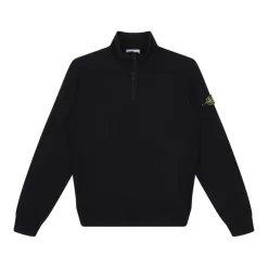 Polo e Felpa Nere con Half-Zip