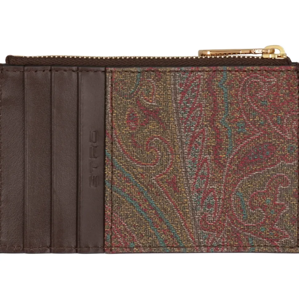 Portacarte Paisley con Portamonete