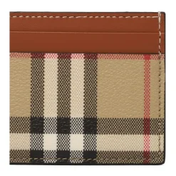 Porta Carte Vintage Check Beige