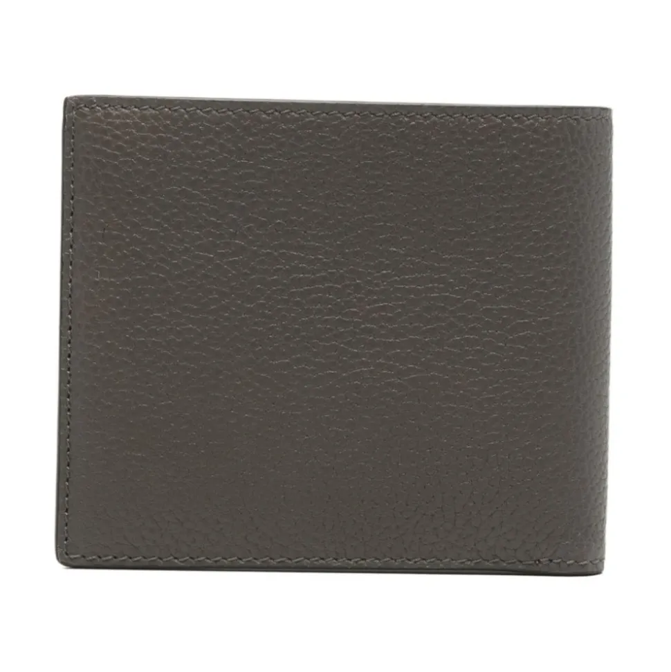 Portafoglio Bifold Classico in Pelle Granata