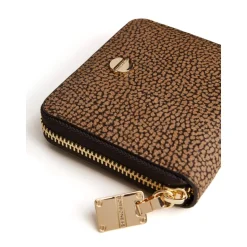 Portafoglio compatto con chiusura a zip e protezione RFID