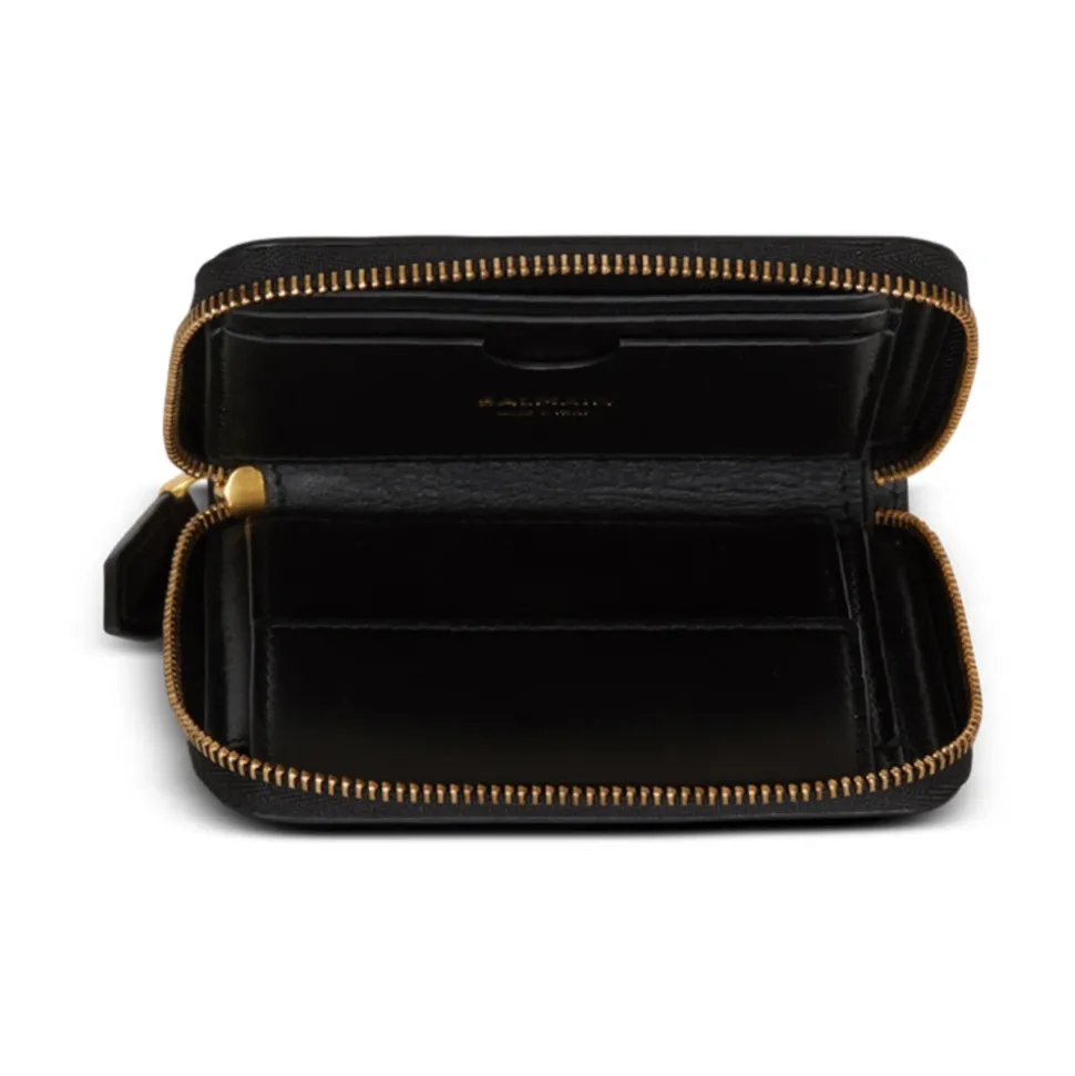 Portafoglio con zip B-Buzz in pelle