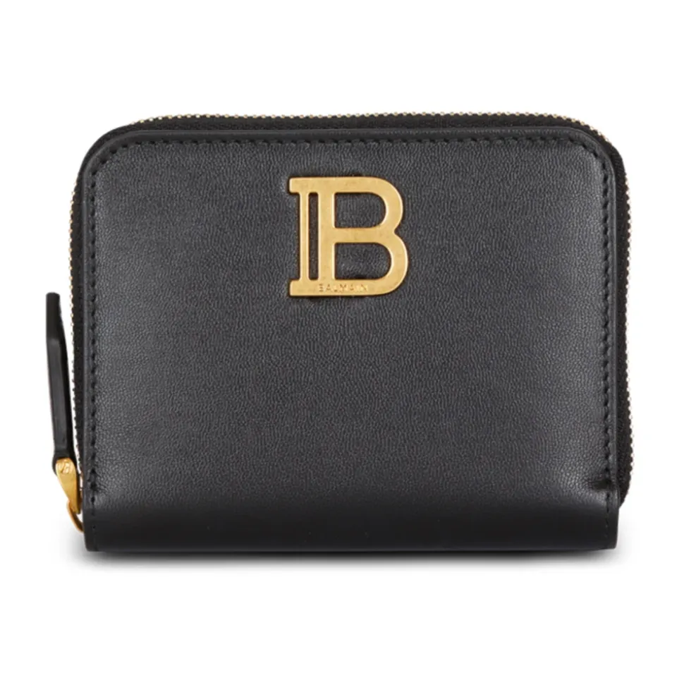 Portafoglio con zip B-Buzz in pelle