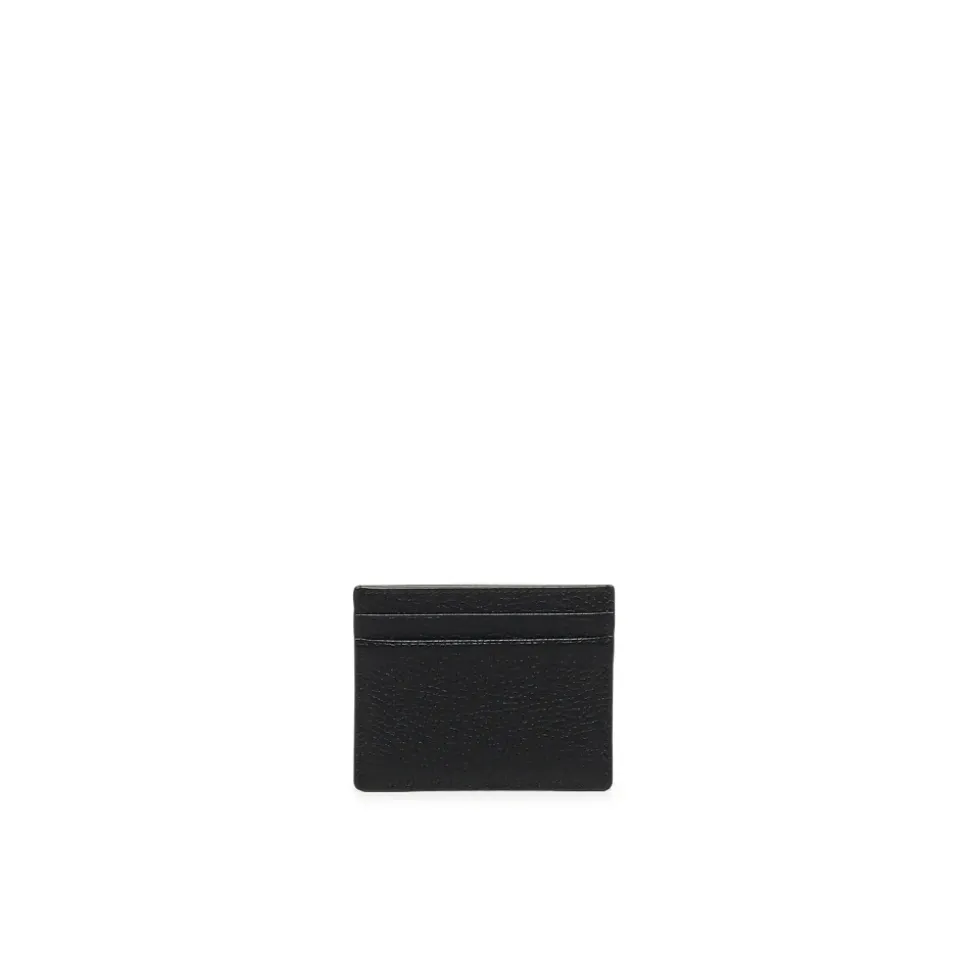 Portafoglio Nero con Borchie in Pelle