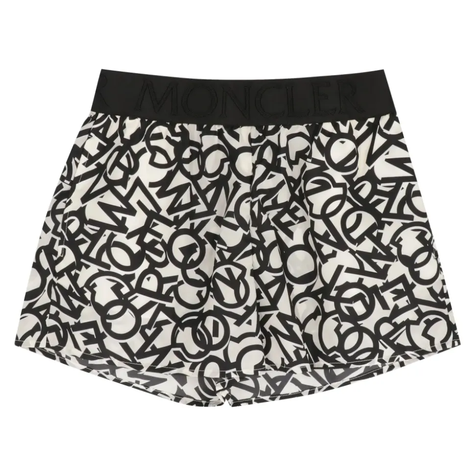 Printed Techno Fabric Shorts