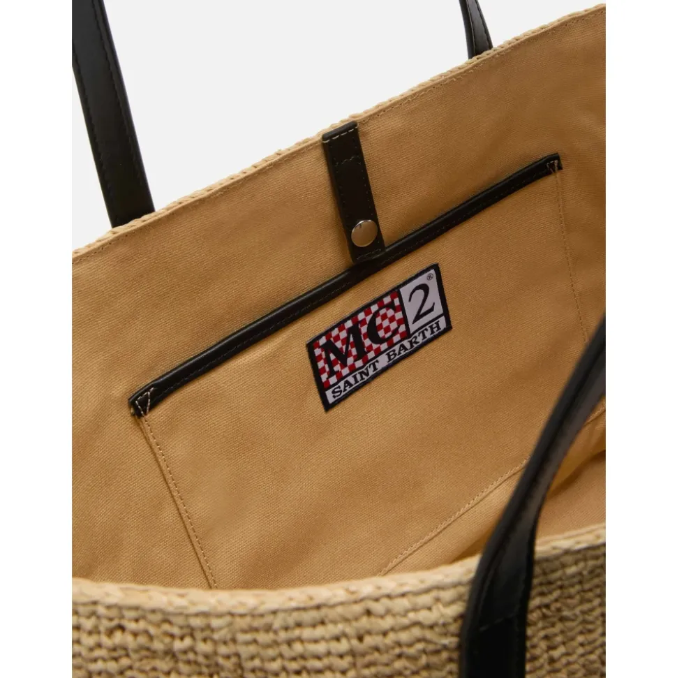 Raffia City Shoulder Bag