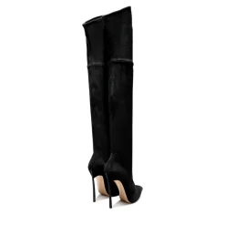 Raffinato Stivale Nero Over-the-Knee