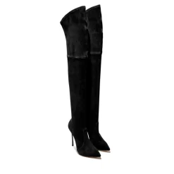 Raffinato Stivale Nero Over-the-Knee