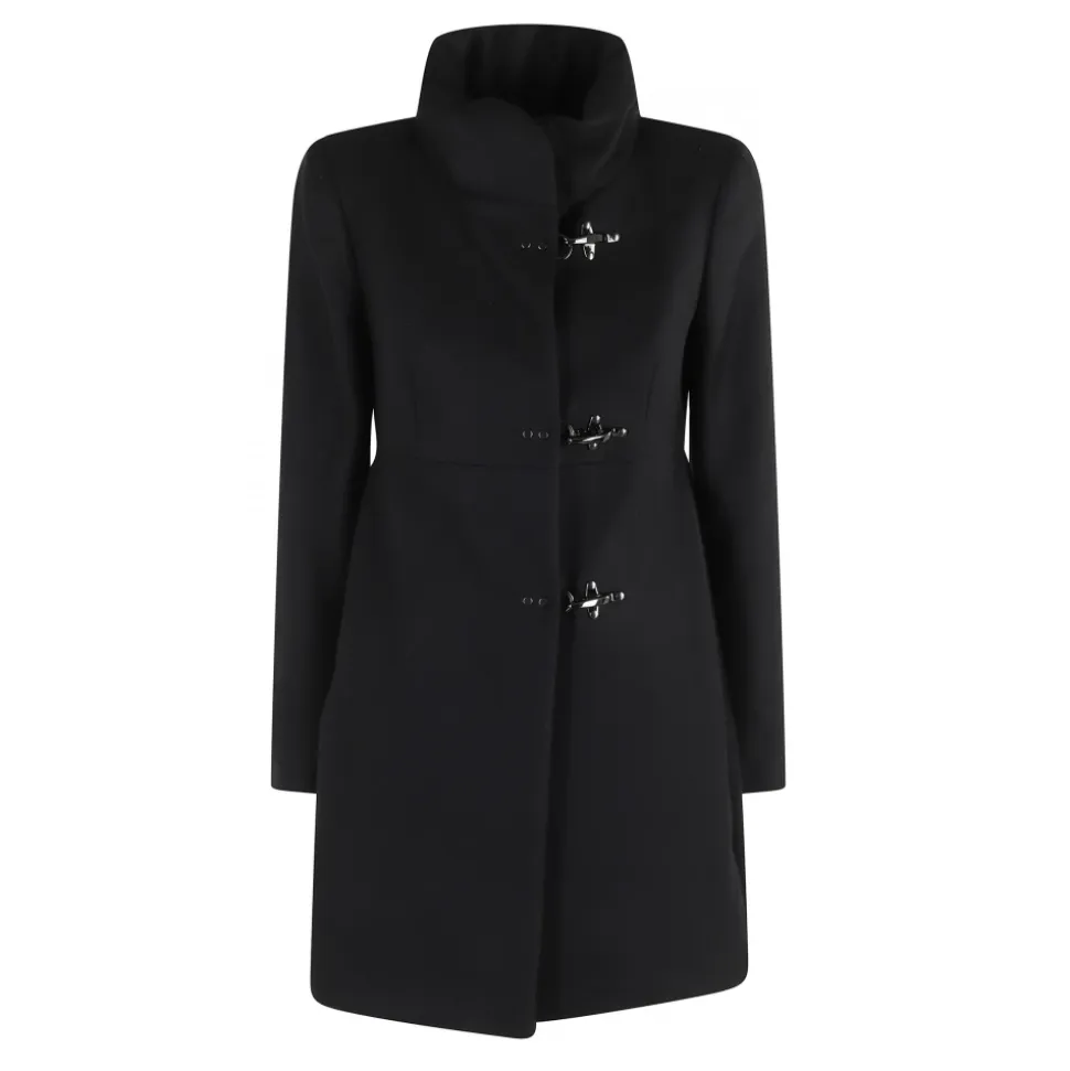 Romantico Cappotto in Lana con Linea Impero