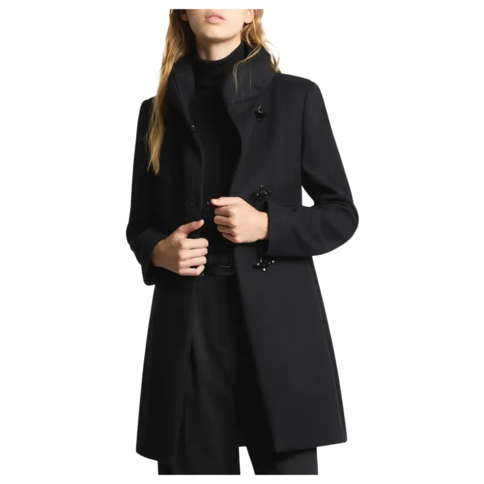 Romantico Cappotto in Lana con Linea Impero