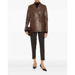Rosalba Pantaloni elasticizzati orlo con risvolto