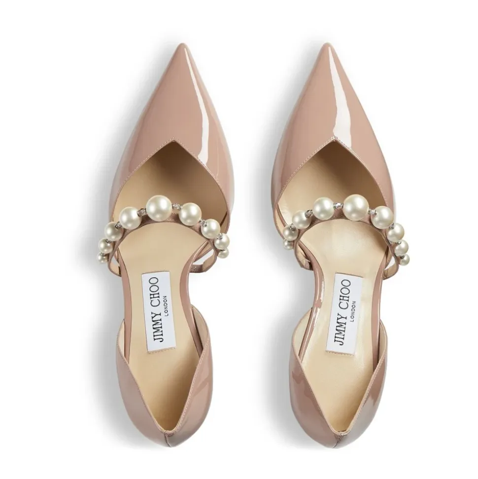 Rosa Perla Cristallo Tacco Pumps