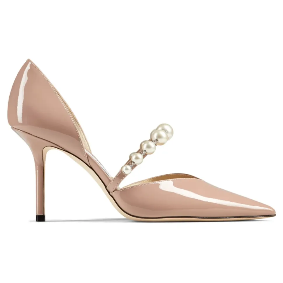 Rosa Perla Cristallo Tacco Pumps