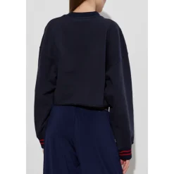 Royal Patch Cropped Sweatshirt