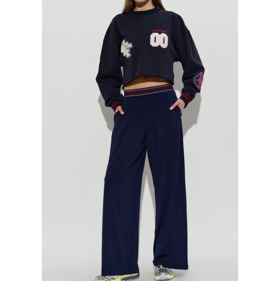 Royal Patch Cropped Sweatshirt