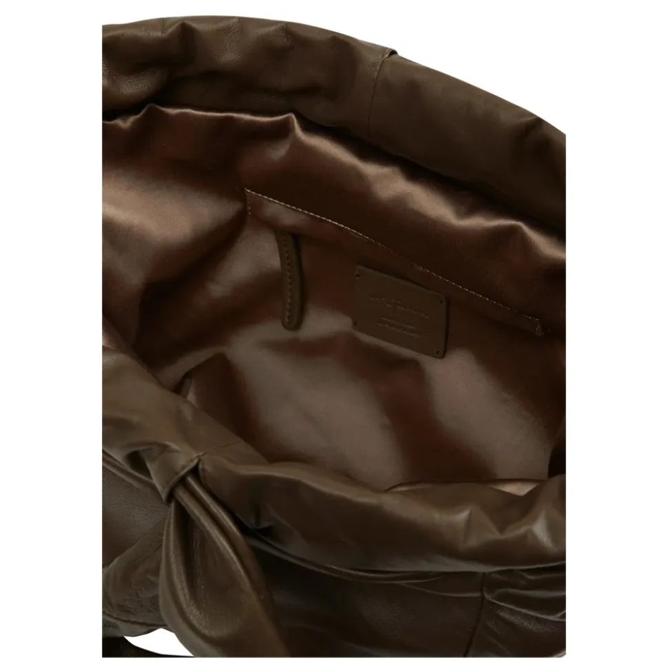 Sack M, borsa media in pelle kaki