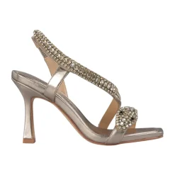 Sandalia con tacco a serpente