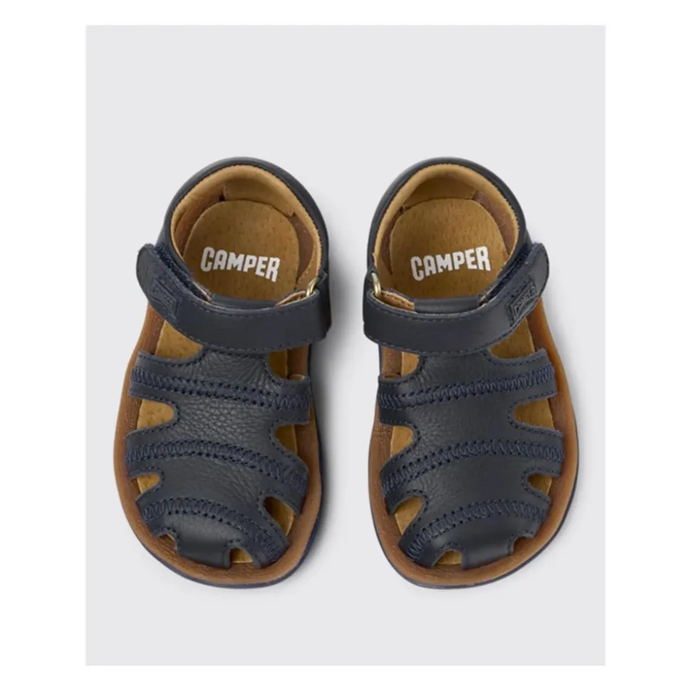Sandali in Pelle Blu per Bambini