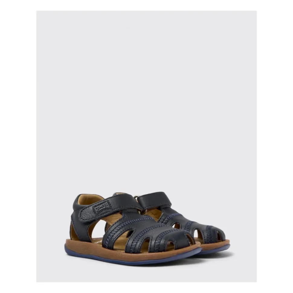 Sandali in Pelle Blu per Bambini