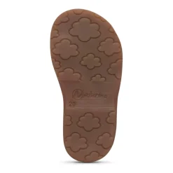 Sandali in pelle con cuori applicati FIRUN