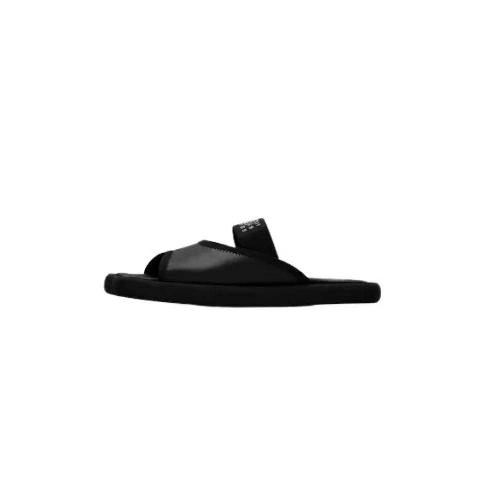 Sandali in Pelle con Logo