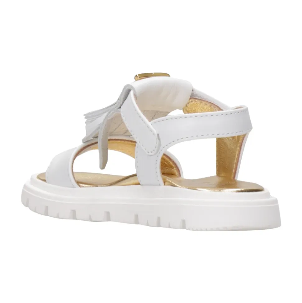 Sandali in pelle con nappine
