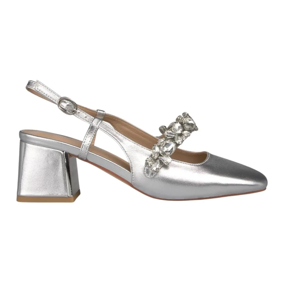 Scarpa Slingback con Cinturino Gioiello