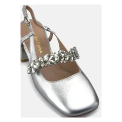 Scarpa Slingback con Cinturino Gioiello