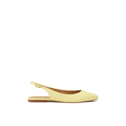 Scarpe basse giallo brillante con tallone scoperto