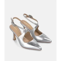 Scarpe con cinturino intrecciato con tacco