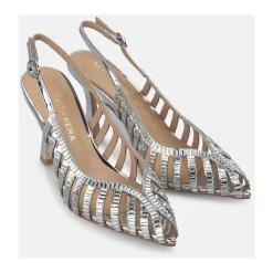 Scarpe con tacco effetto cristallo