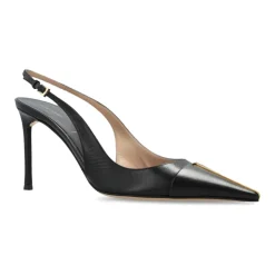 Scarpe con tacco in pelle