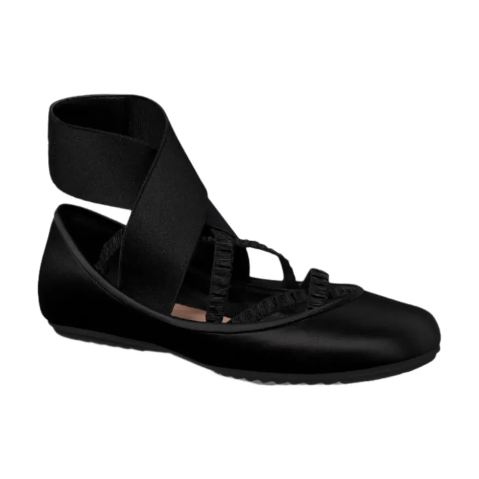 Scarpe da Ballo Nere con Elastico