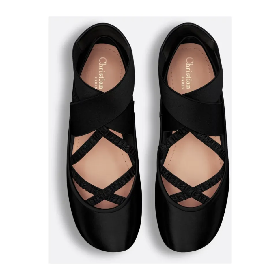 Scarpe da Ballo Nere con Elastico
