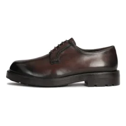 Scarpe derby marroni in pelle naturale