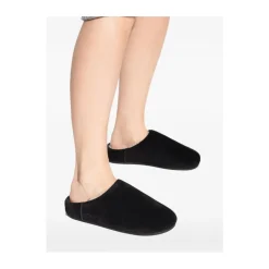 Scarpe Slip-On in Pelle Scamosciata Nera