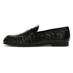 Scarpe slip-on in pelle stampata