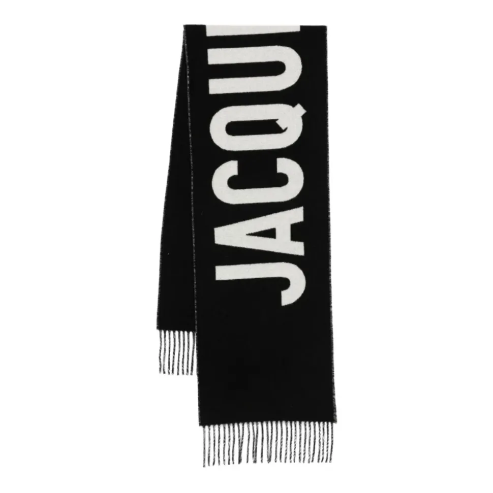 Sciarpa con Logo e Frange