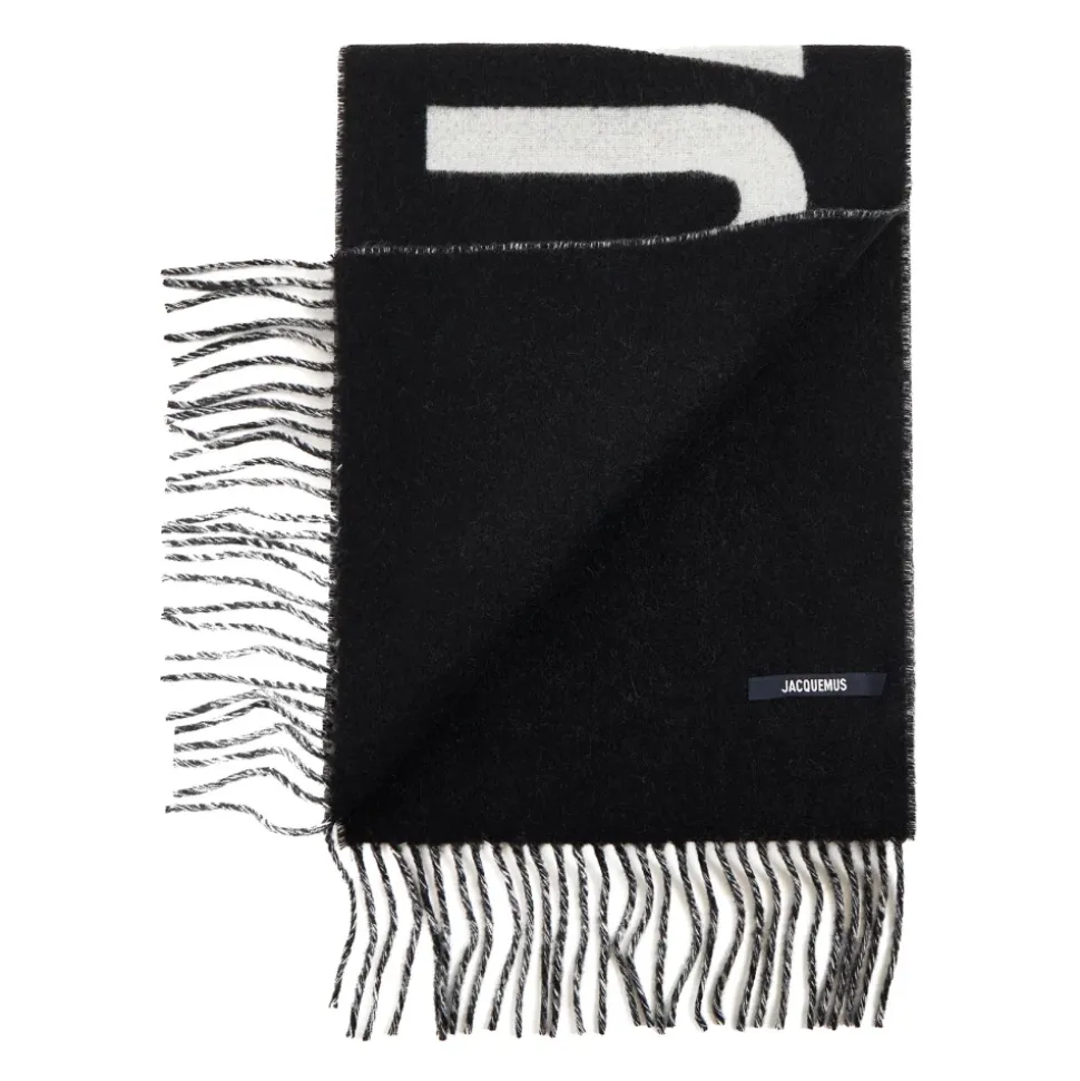 Sciarpa con Logo e Frange