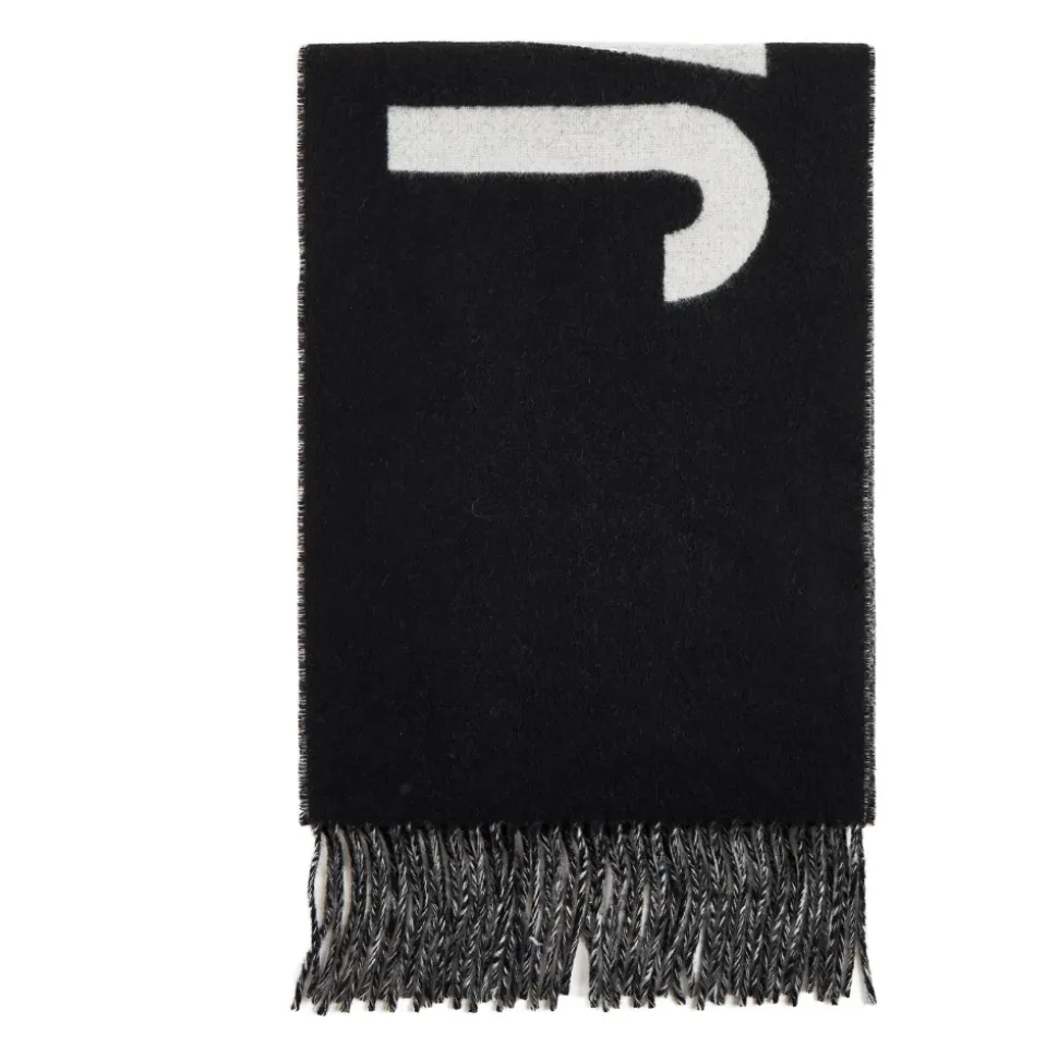 Sciarpa con Logo e Frange