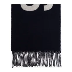 Sciarpa con Logo e Frange