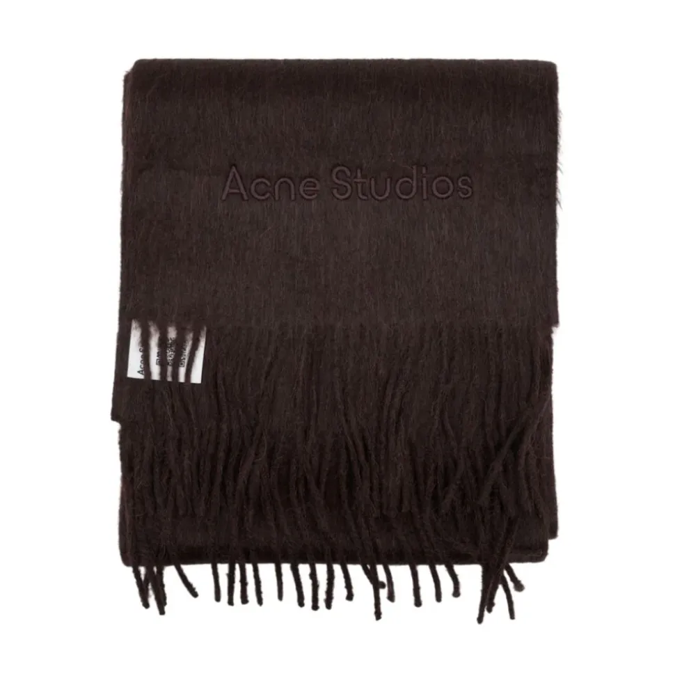 Sciarpa con Logo in Lana di Alpaca