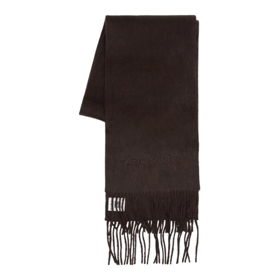 Sciarpa con Logo in Lana di Alpaca