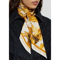 Sciarpa Cravatta in Twill di Seta Stampata