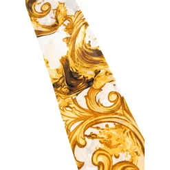 Sciarpa Cravatta in Twill di Seta Stampata
